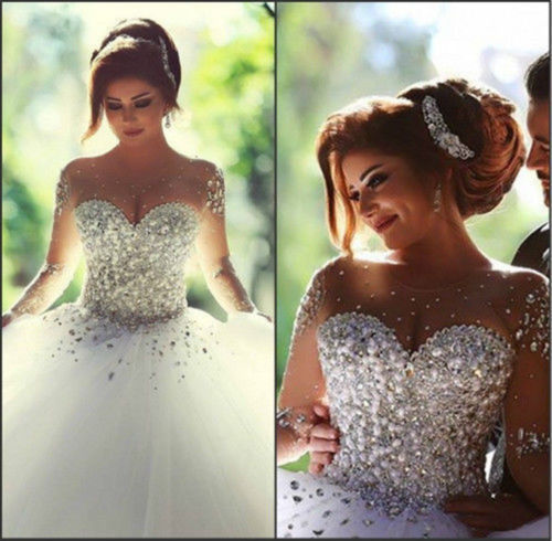 Luxury 2016 New Y White Ivory Wedding Dress Bridal Gown Custom Luxury 2016 New Y White Ivory Wedding Dress Bridal Gown Custom Size 2 4 6 8 10 12 14 16 18 20 22 24 26 28